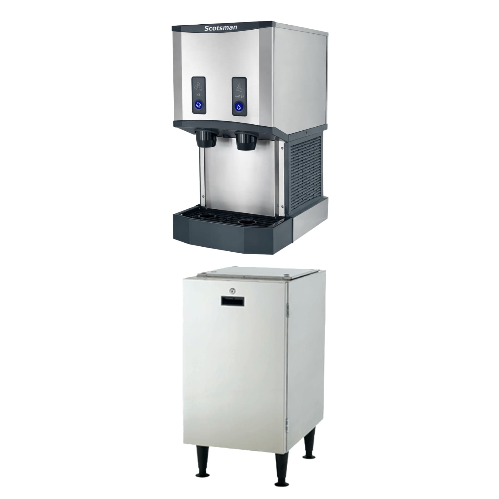 Scotsman HID312ABX-1+HST16B-A Ice Maker Dispenser, Nugget-Style