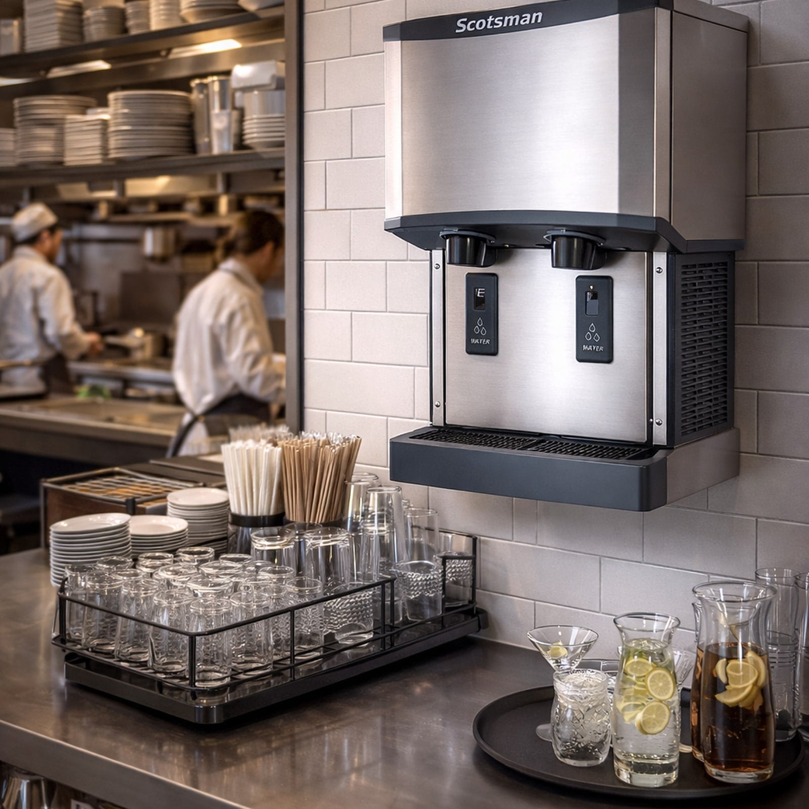 Scotsman HID312AWX-1 Ice Maker Dispenser, Nugget-Style