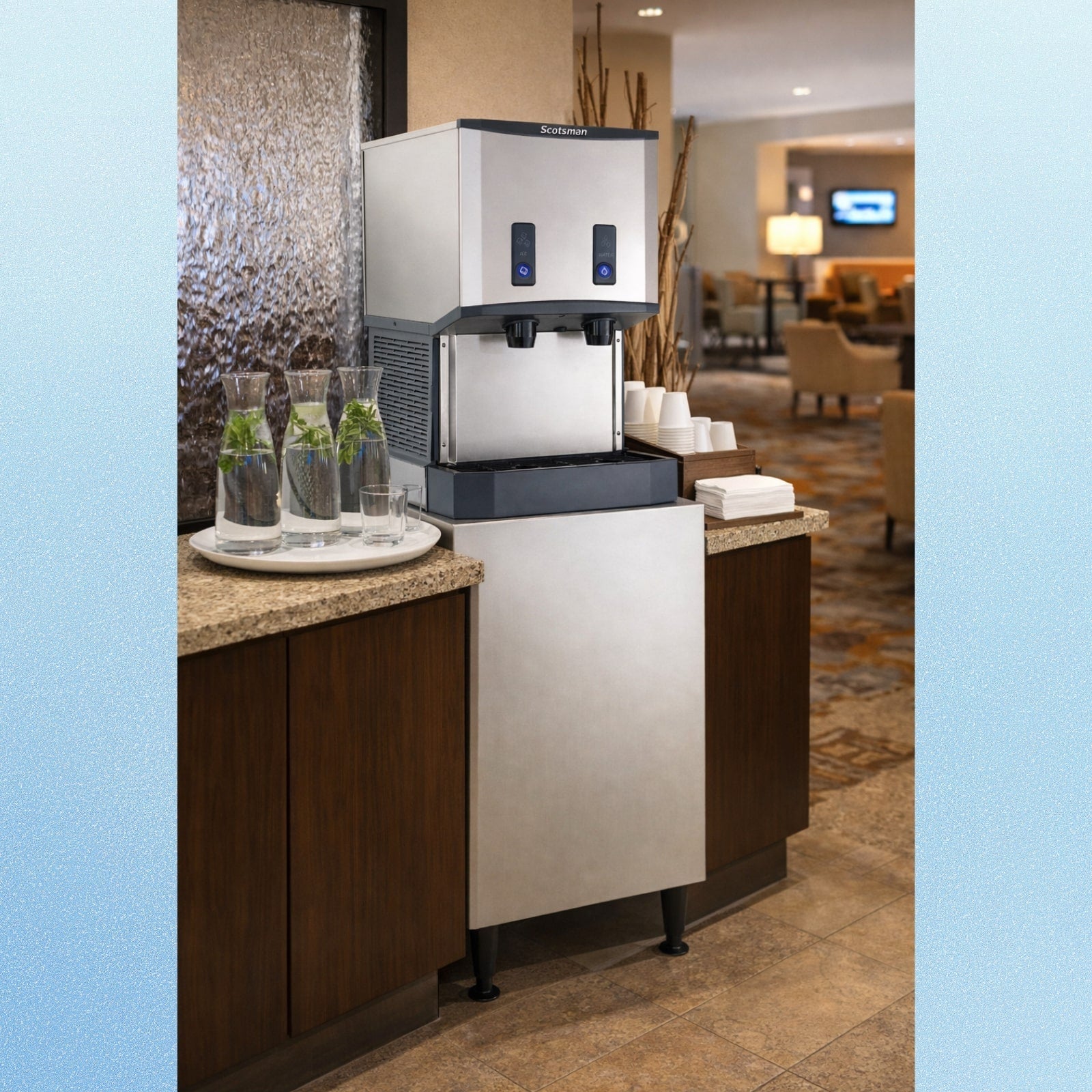 Scotsman HID525AX-1+HST21B-A Ice Maker Dispenser, Nugget-Style
