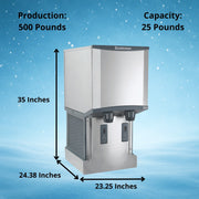 Scotsman HID525AWX-1 Ice Maker Dispenser, Nugget-Style