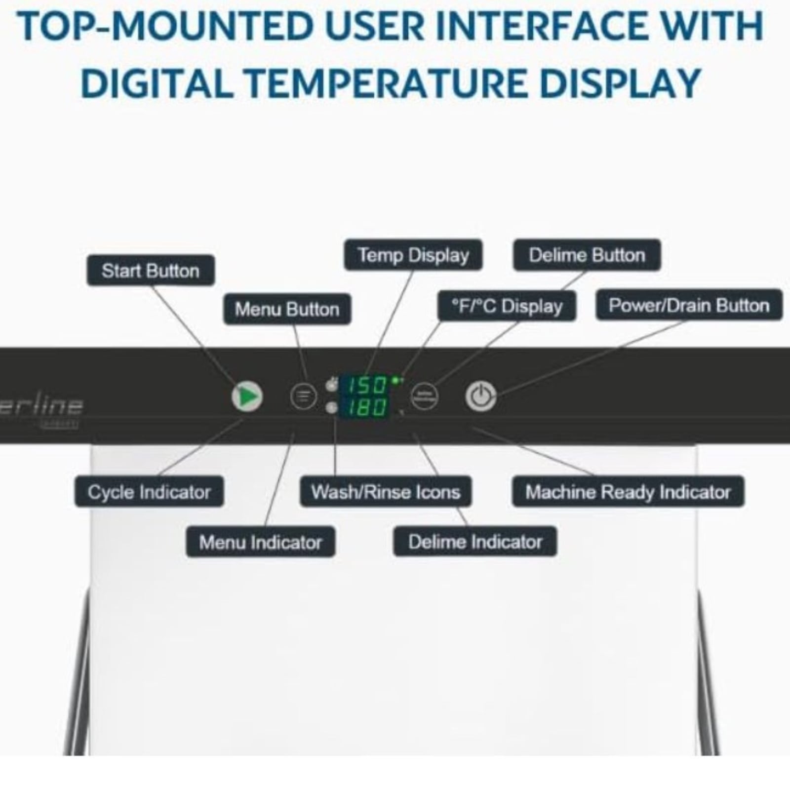 Hobart CDL-1 Centerline Electric Low Temperature Door-Type Dishwasher | 120V