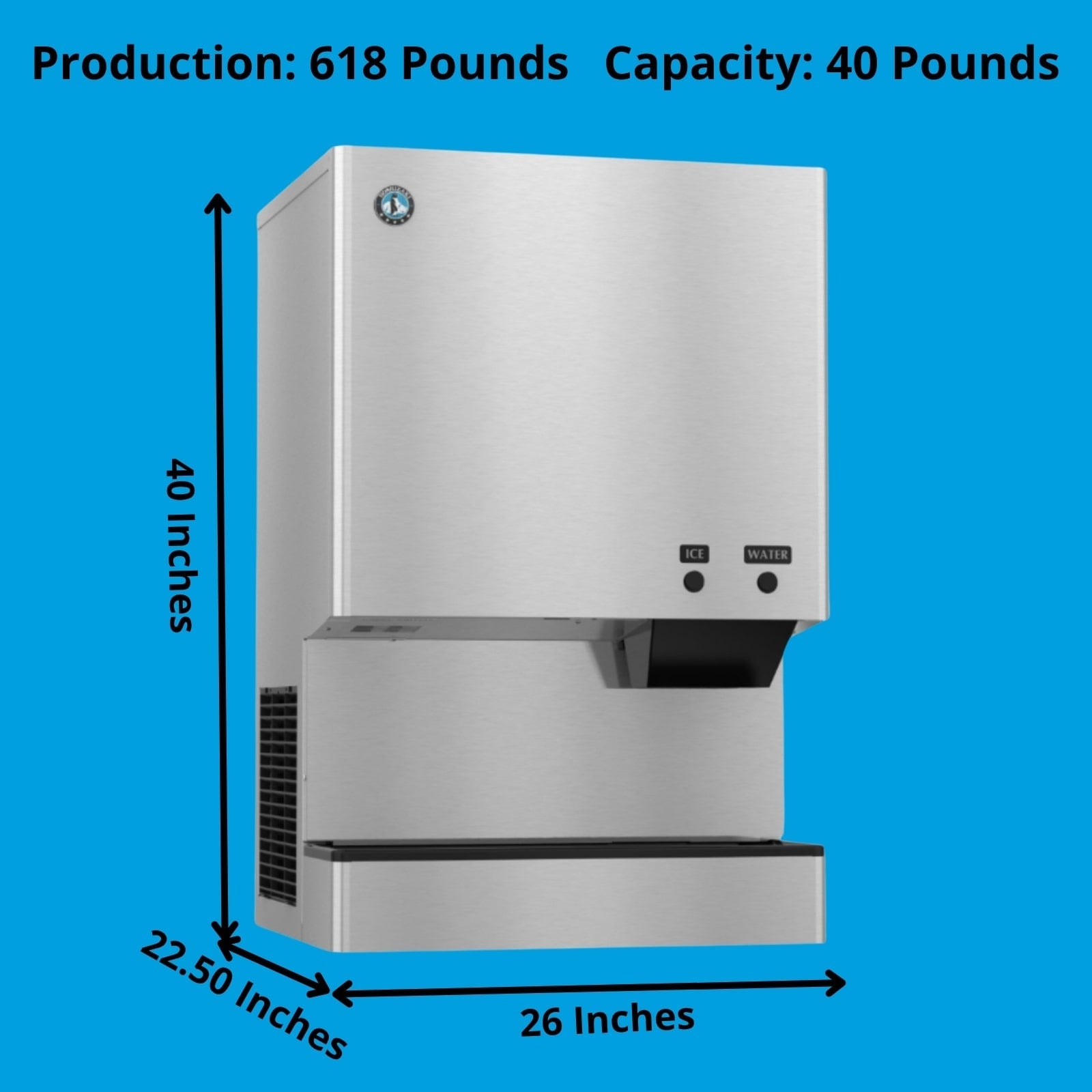 Hoshizaki DCM-500BAH Ice Maker Dispenser Nugget-Style