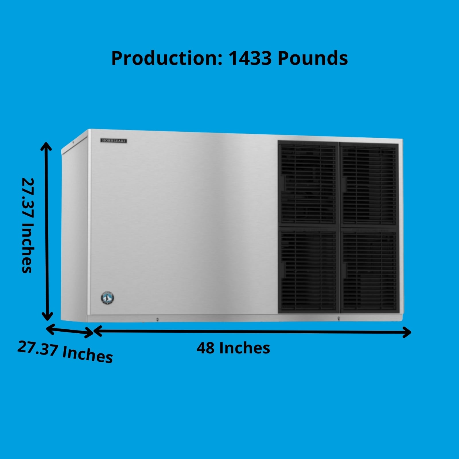 Hoshizaki KM-1301SAJ Ice Maker Cube-Style