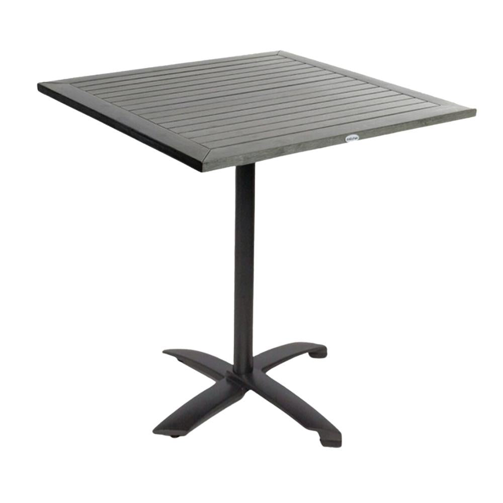 JustChair PW801TT-3030 Perma-Wood and Aluminum Outdoor Square Table | (Closeout)