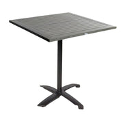 JustChair PW801TT-3030 Perma-Wood and Aluminum Outdoor Square Table | (Closeout)