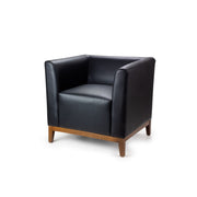 JustChair LA554-BLK Black Lounge Chair (Closeout)