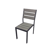 JustChair Manufacturing PW80118 Gray Stacking Side Chair (Closeout)