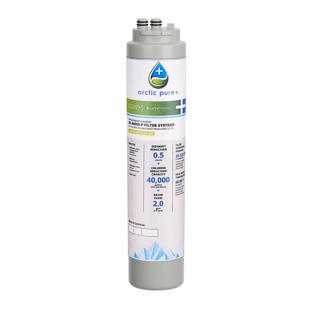Manitowoc K00495 Arctic Pure Plus Replacement Water Filter Cartridge for AR-40000-P | 40,000 Gal.