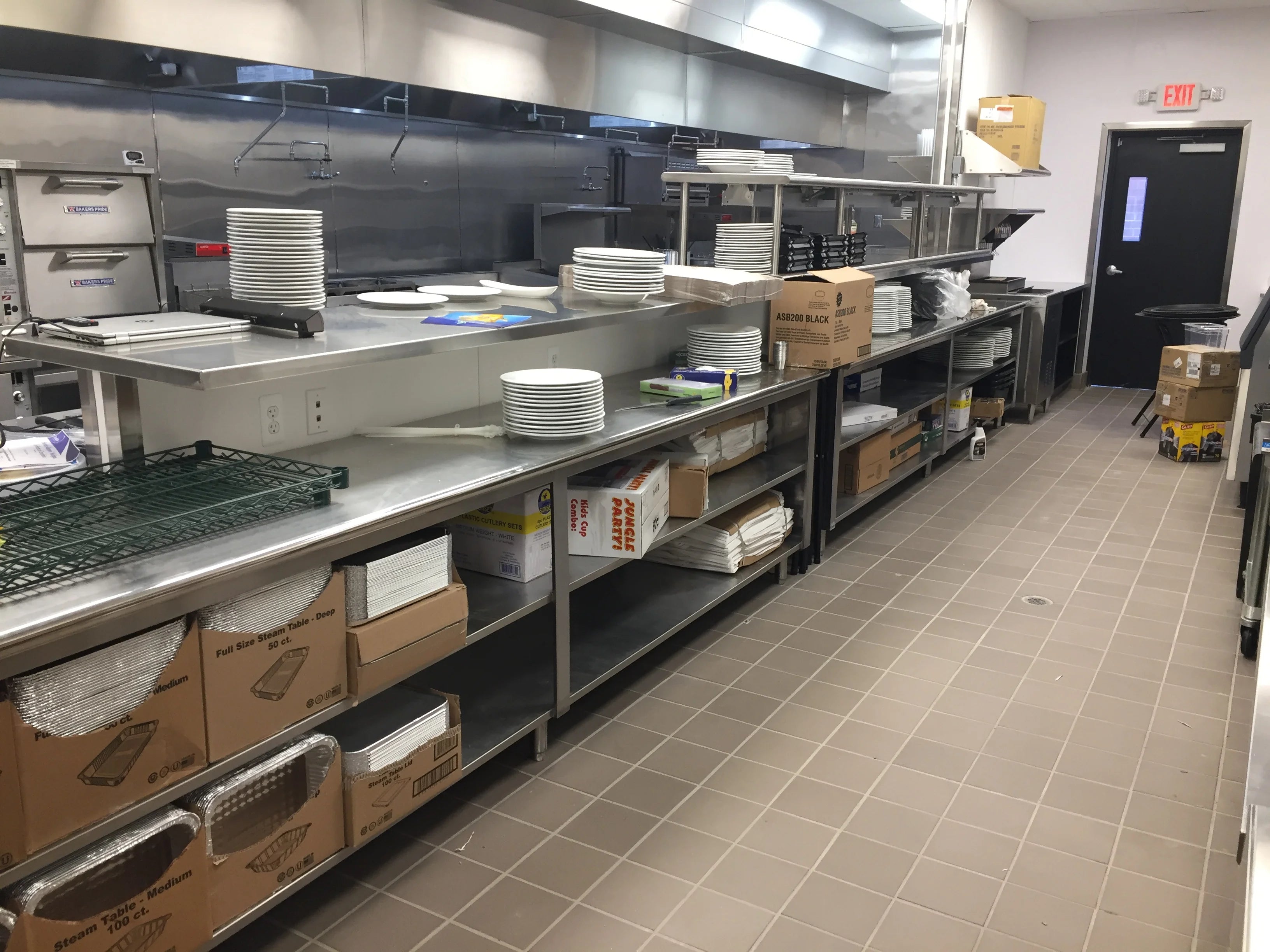 LA Bistro commercial kitchen serving line