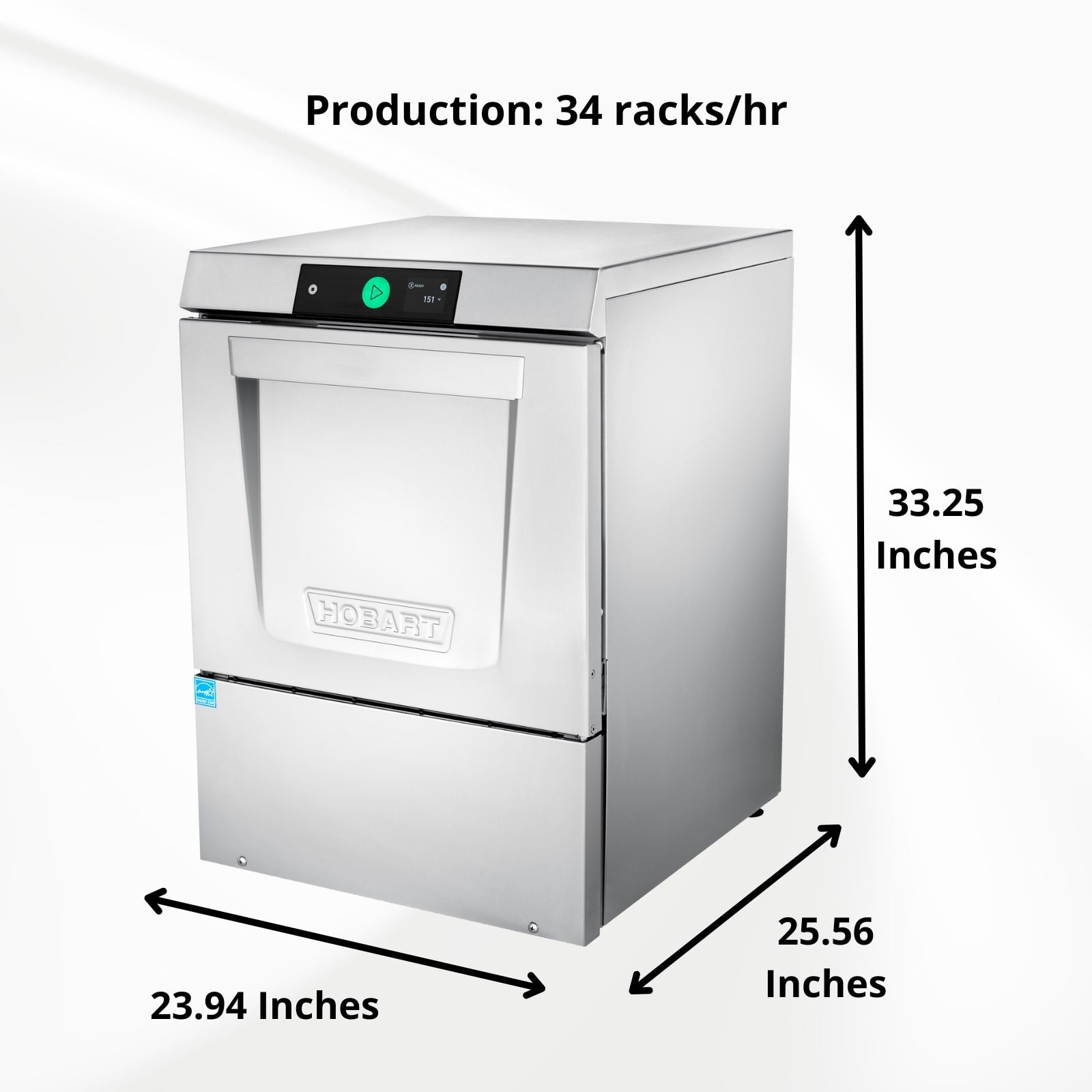 Hobart LXNH-2 Dishwasher, Undercounter