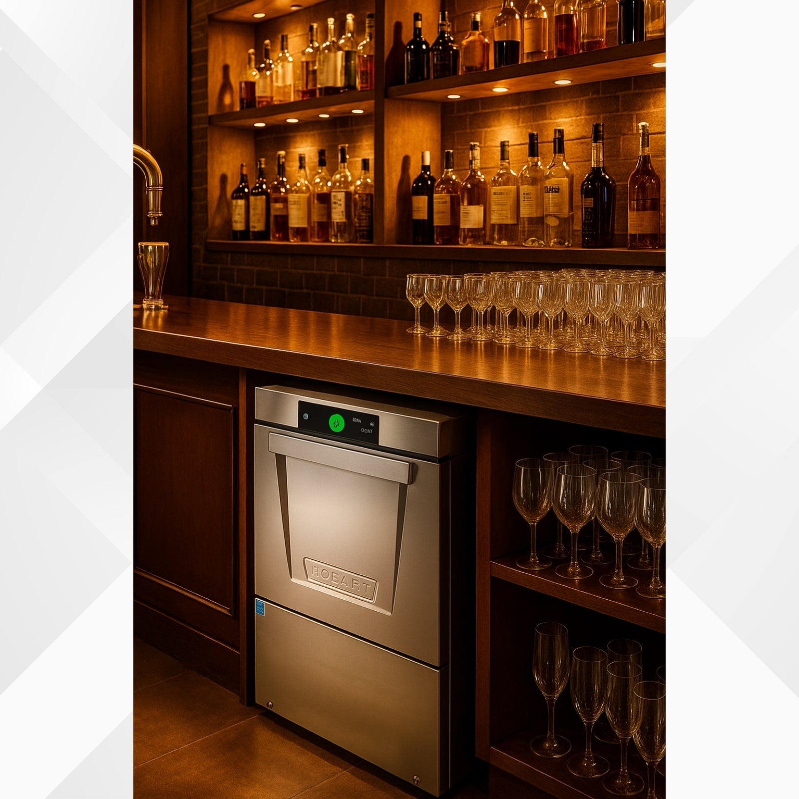 Hobart LXNH-2 Dishwasher, Undercounter