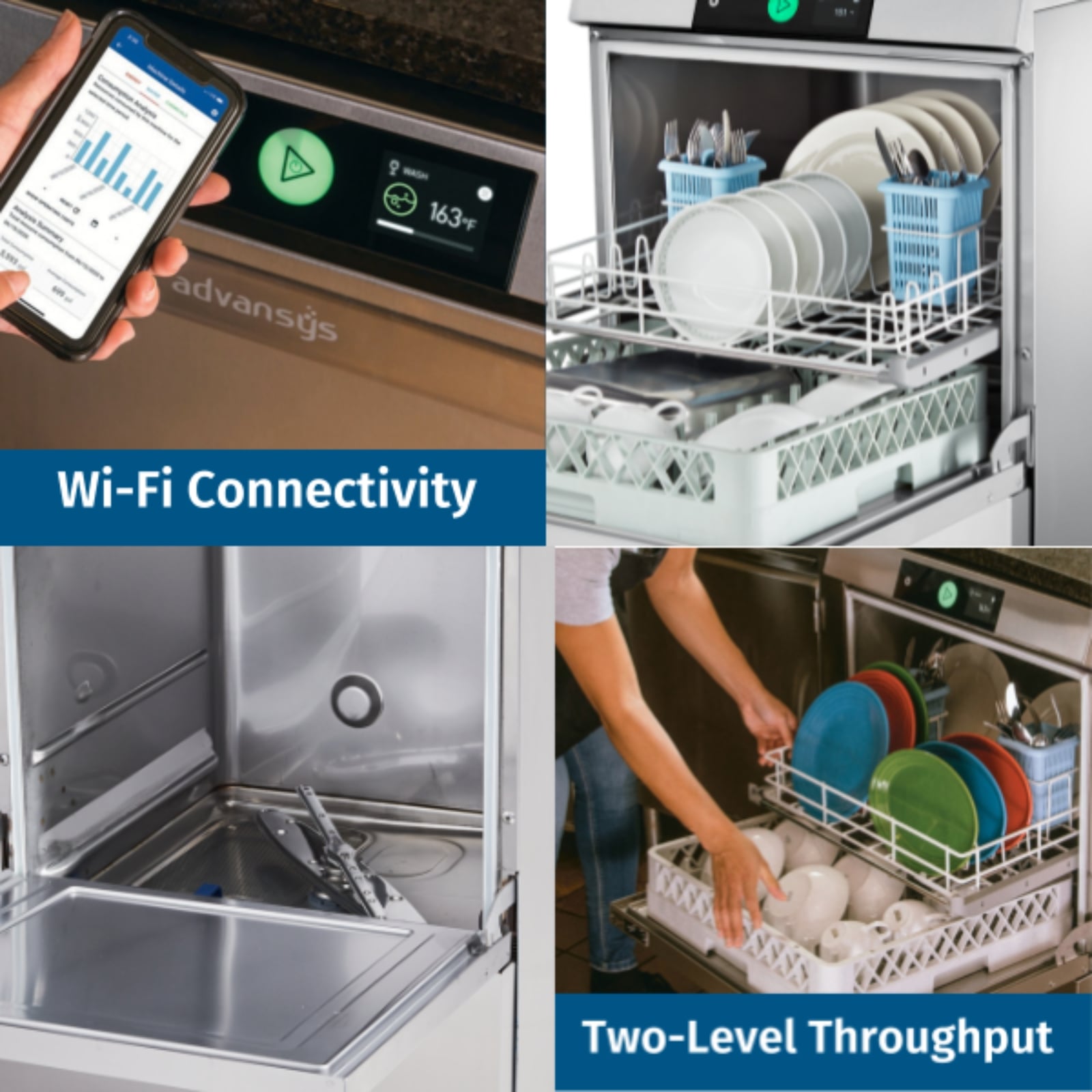 Hobart LXNH-2 Dishwasher, Undercounter