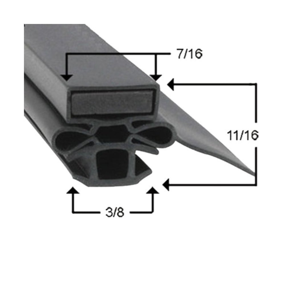 Turbo Air M272300103 Equivalent Magnetic Door Gasket | 26"(W) x 27"(H)