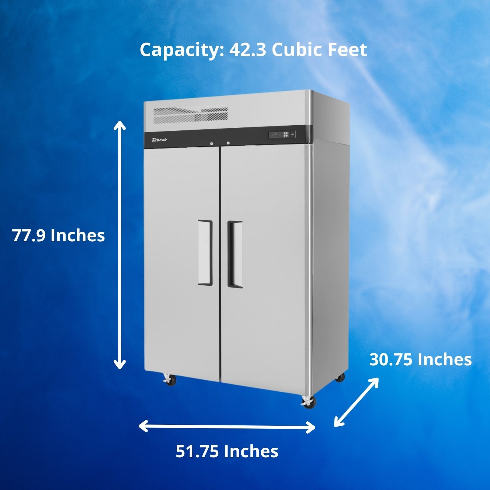 Turbo Air M3R47-2-N Reach-In Refrigerator