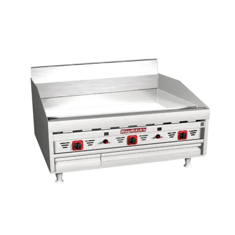 Magikitch'n MKG-36ST 36" Thermostatic Gas Griddle | 90,000 BTU