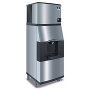Manitowoc IDT0500A 520 lb. Air Cooled Dice Ice Machine w/ SPA-310 180 lb. Ice Dispenser