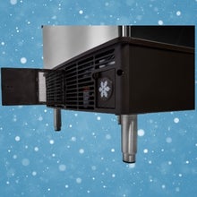 Manitowoc UDP0310W 330 lb. Water Cooled Full Cube Ice Maker with Bin