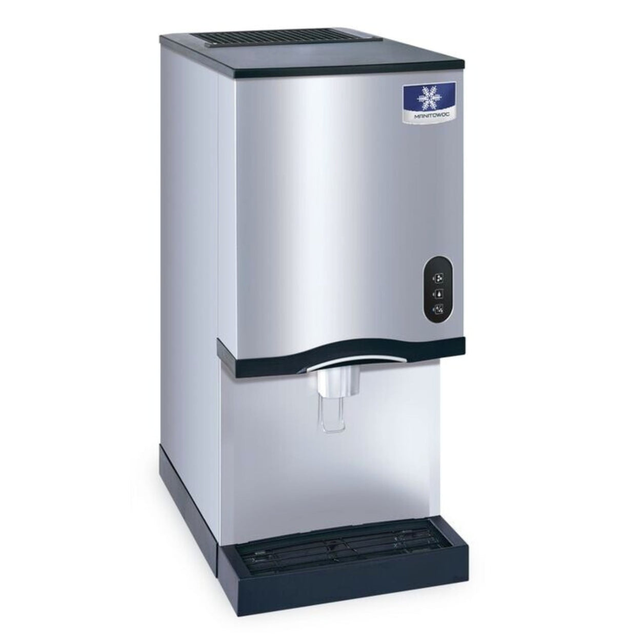 Manitowoc CNF0201A-L 315 lb. Air Cooled Countertop Nugget Ice Maker & Dispenser w/ 10 lb. Bin