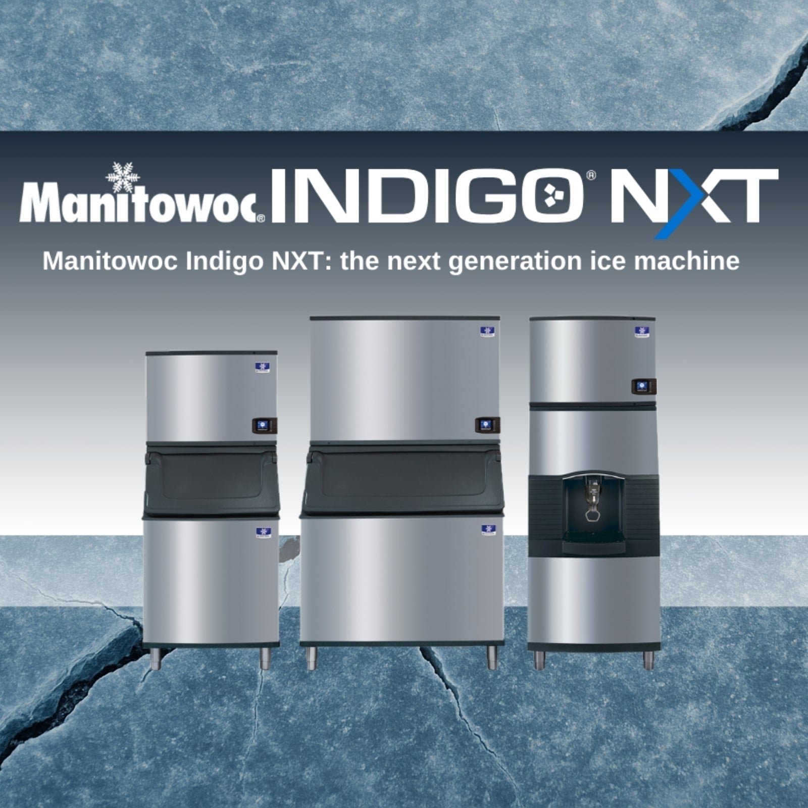 Manitowoc IDT0750A 680 lb. Air Cooled Full Dice Cube Ice Machine Head