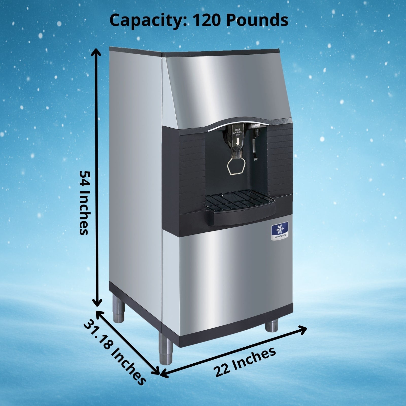 Manitowoc SFA192 120 lb. Vending Ice Dispenser w/ Built-In Water Valve