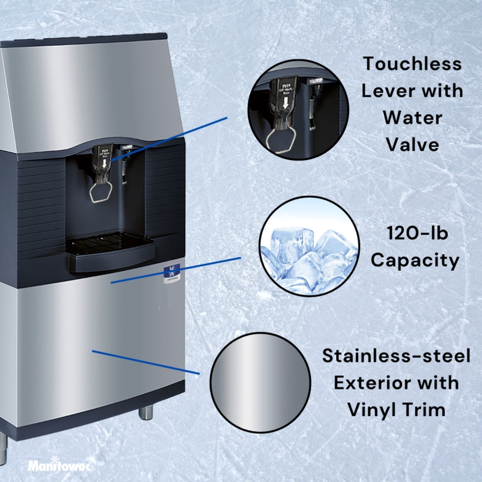 Manitowoc SFA192 120 lb. Vending Ice Dispenser w/ Built-In Water Valve