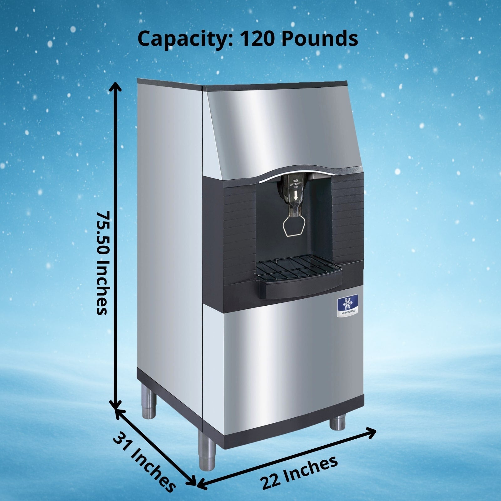 Manitowoc SPA162 120 lb. Touchless Vending Ice Dispenser