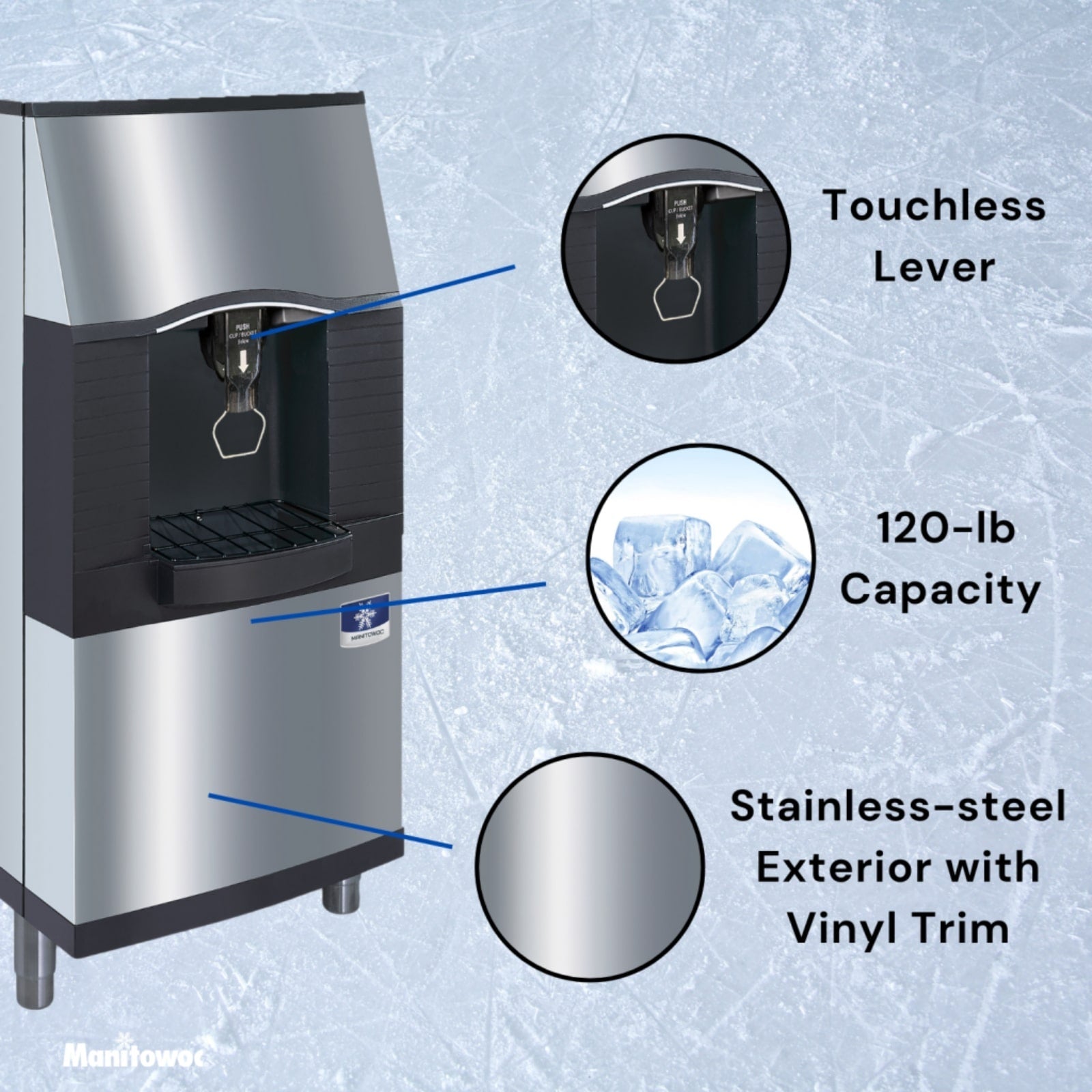 Manitowoc SPA162 120 lb. Touchless Vending Ice Dispenser