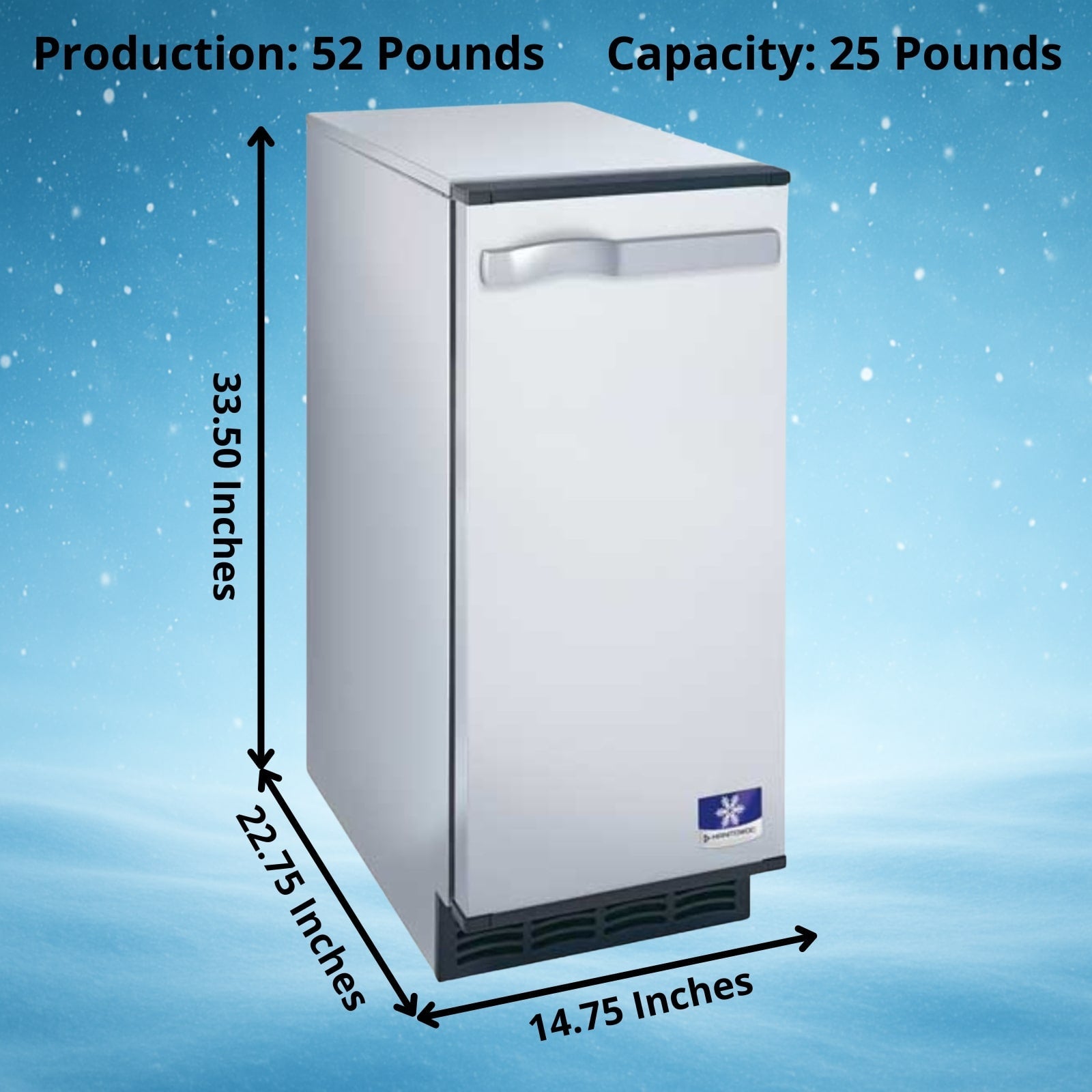 Manitowoc UCP0050A+K00376 Undercounter gourmet ice maker