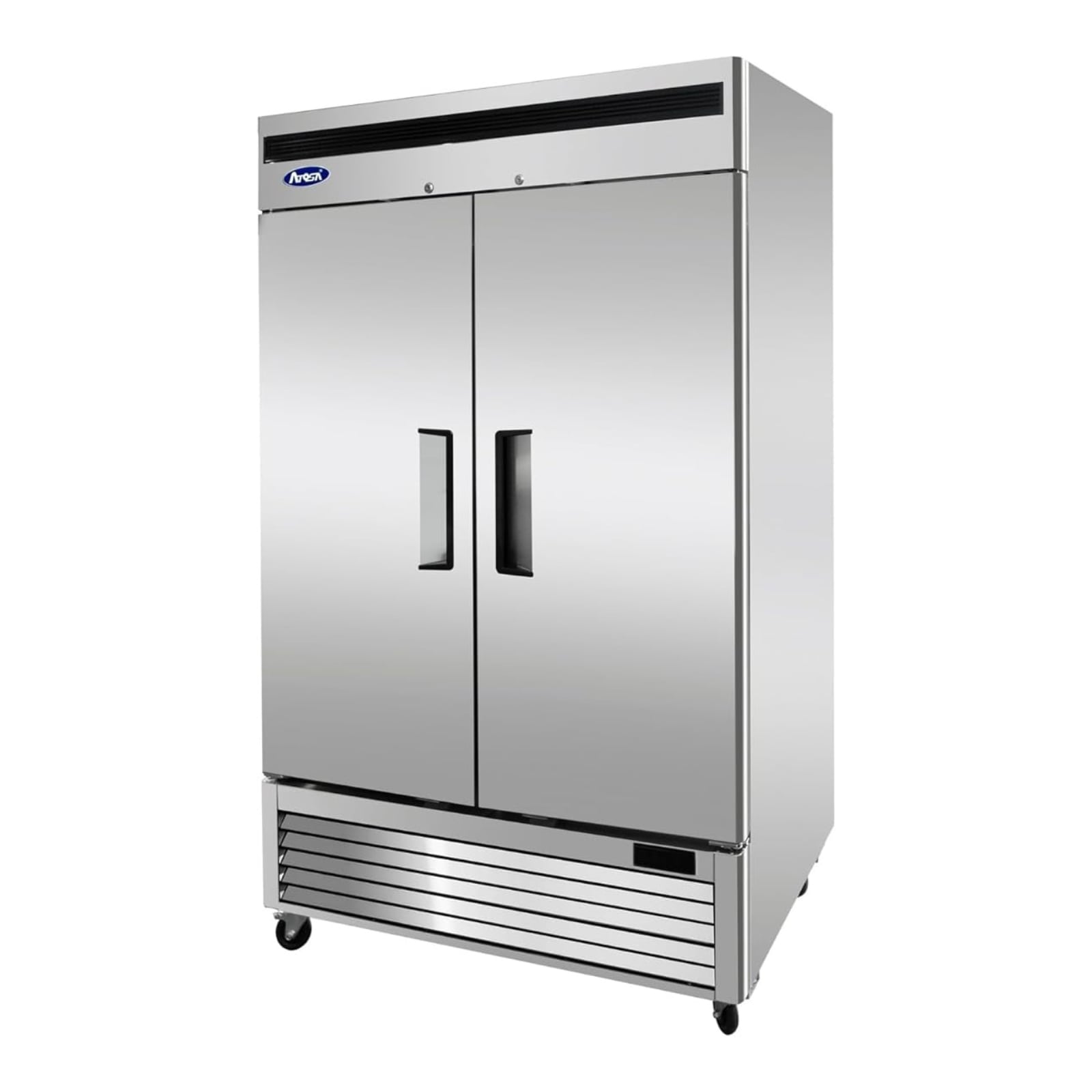 Atosa MBF8503GR 55" 2-Solid Door Bottom Mount Reach-In Freezer | 44.8 Cu. Ft.