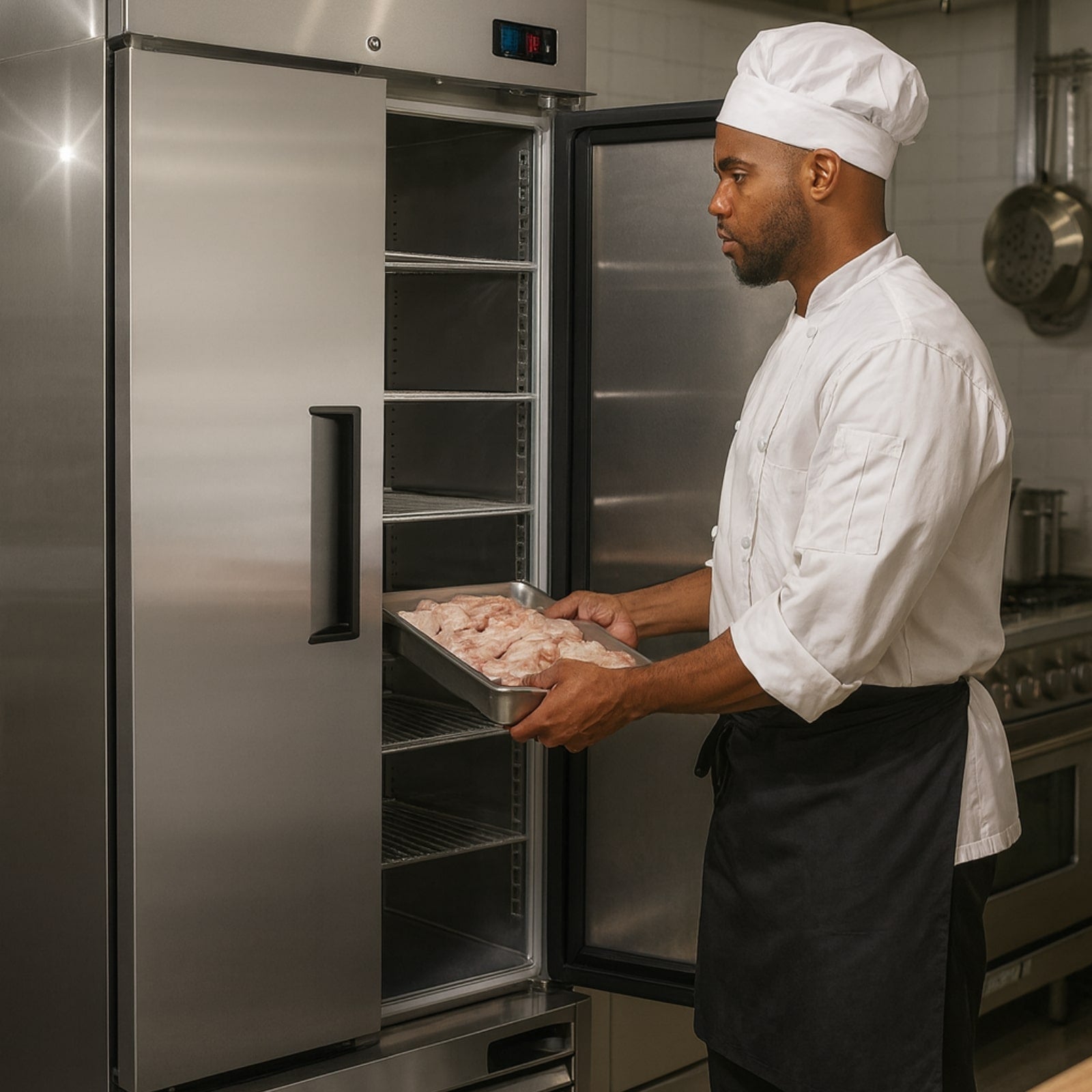 Atosa MBF8503GR 55" 2-Solid Door Bottom Mount Reach-In Freezer | 44.8 Cu. Ft.