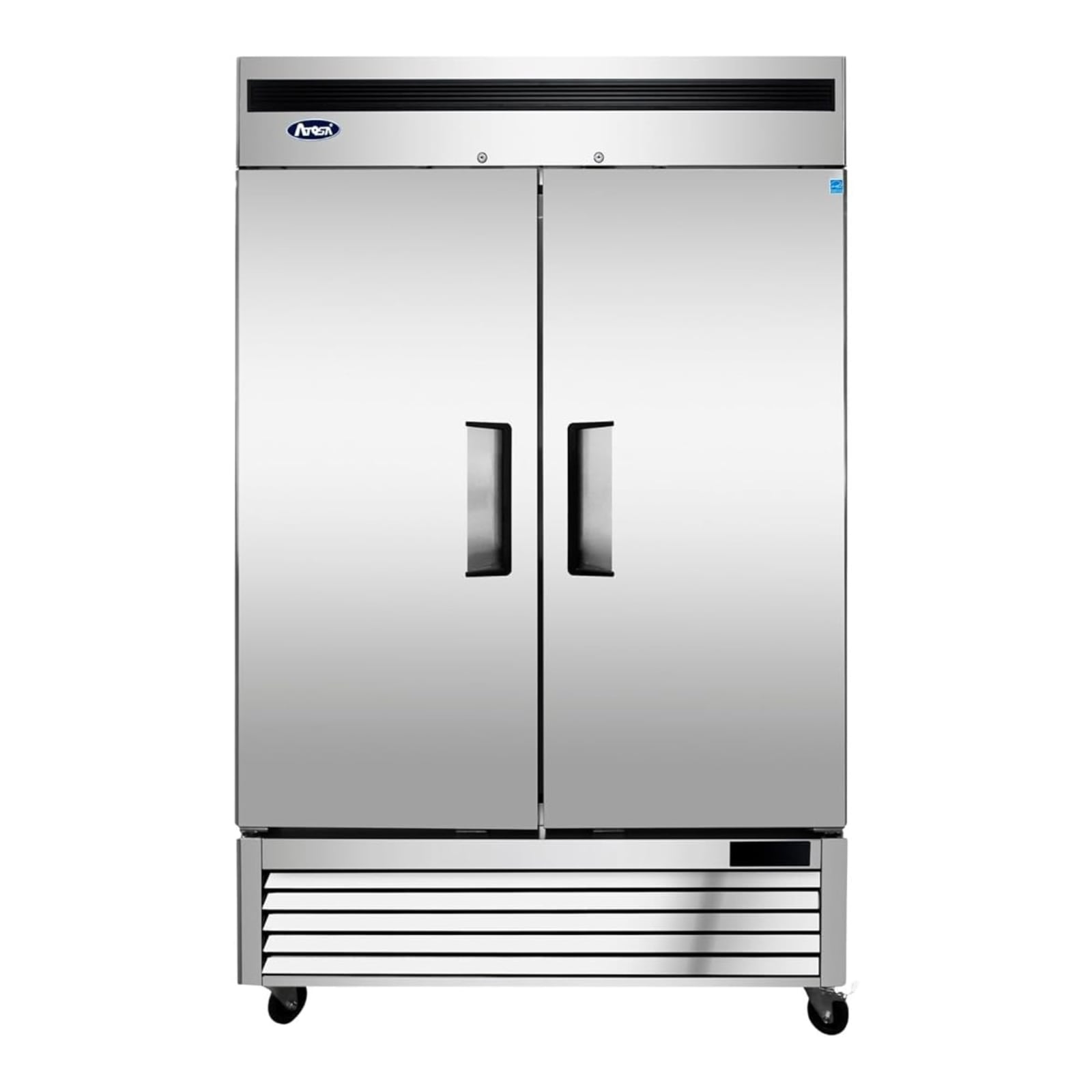 Atosa MBF8503GR 55" 2-Solid Door Bottom Mount Reach-In Freezer | 44.8 Cu. Ft.