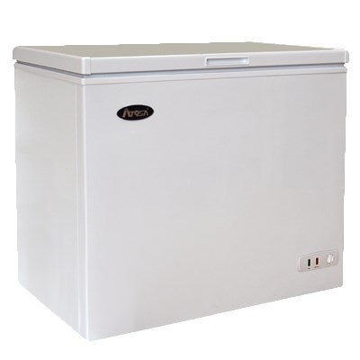 Atosa MWF9007 38" White Slide Solid Lid Chest Freezer | 7 Cu. Ft.