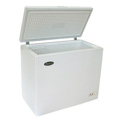 Atosa MWF9007 38" White Slide Solid Lid Chest Freezer | 7 Cu. Ft.