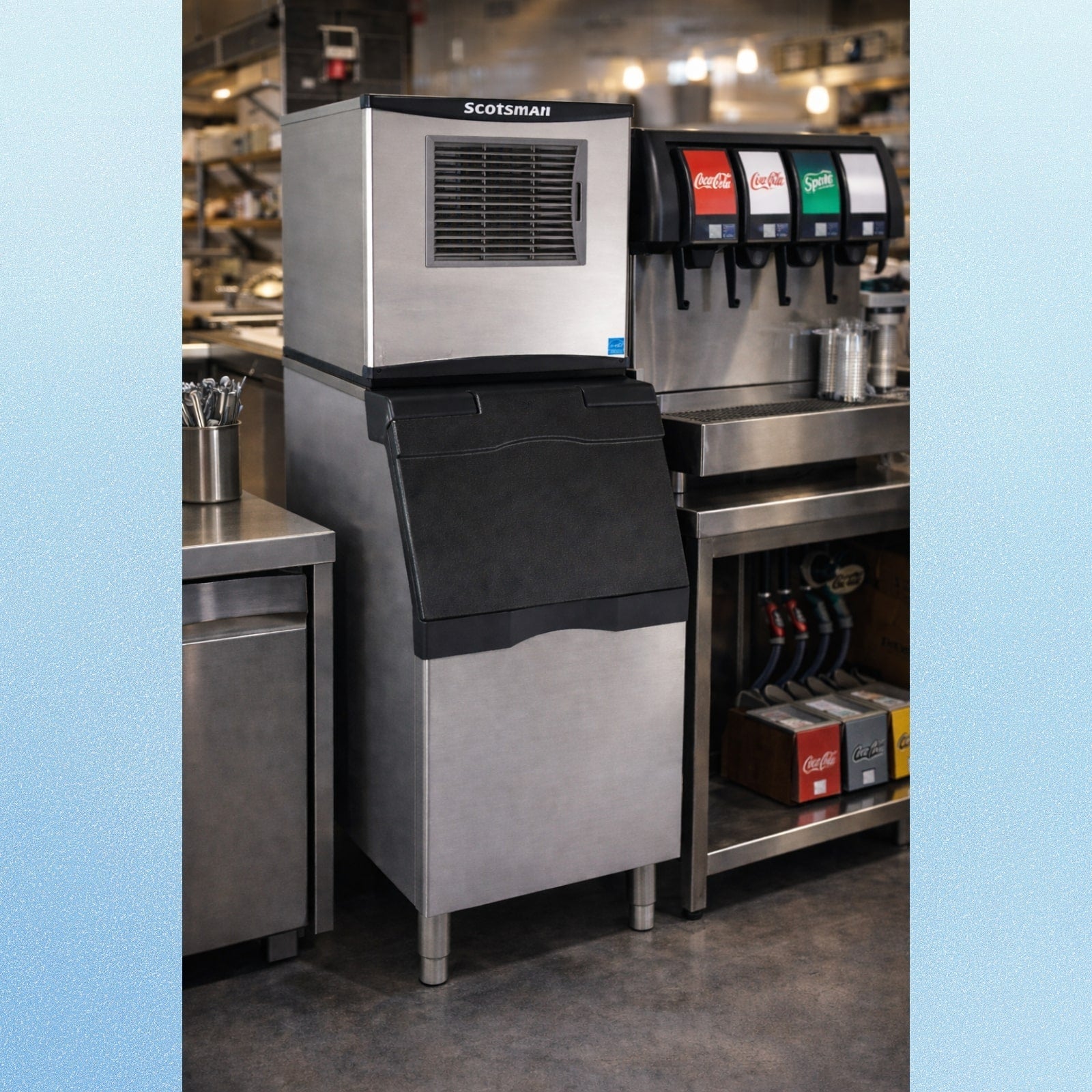 Scotsman NH0622AX-1+B322S Ice Maker, Nugget-Style