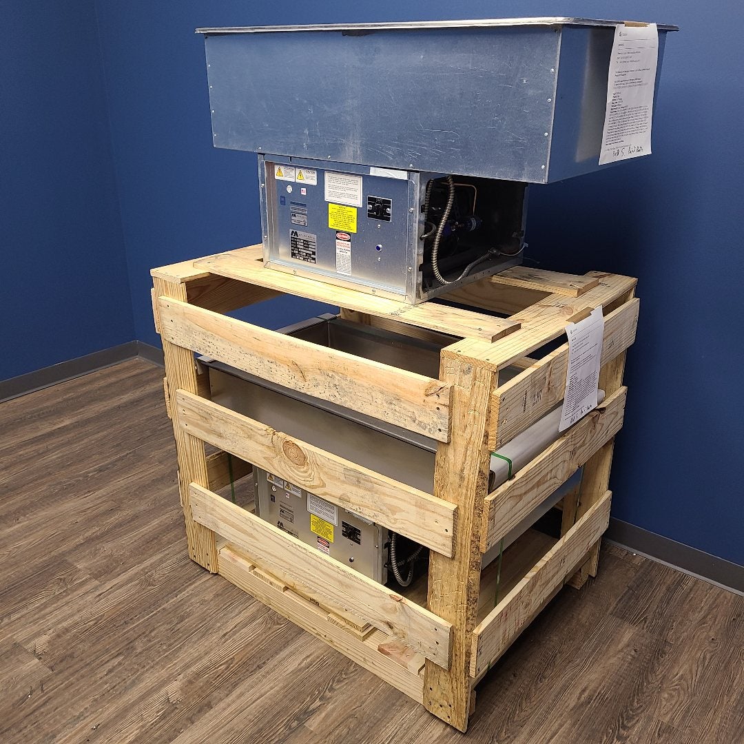 Atlas Metal WCMD-C-3 3 Pan Cold Food Drop-In Unit w/ WFB-3 False Bottom (Demo Unit 750A)