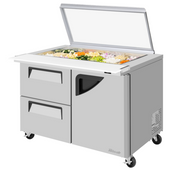 Turbo Air TST-48SD-18-D2R-N-GL Mega Top Sandwich / Salad Prep Table