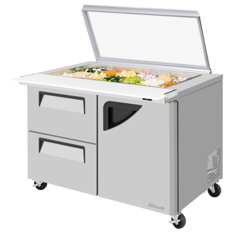 Turbo Air TST-48SD-18-D2R-N-GL Mega Top Sandwich / Salad Prep Table