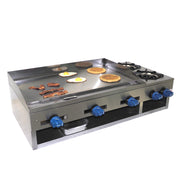 Comstock-Castle 10201 30" Countertop Gas Griddle & Hot Plate Combo | 48,000 BTU
