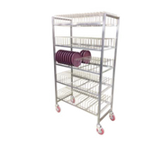 Carter-Hoffmann BSR270 Mobile 5-Shelf Induction Base Drying Rack | (270) Base Capacity