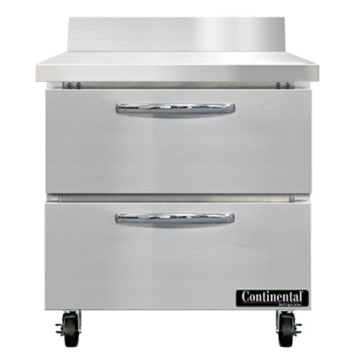 Continental Refrigerator SWF32NBS-D Freezer Counter, Work Top