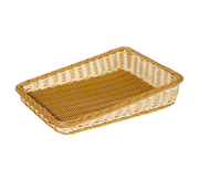 G.E.T. 23-1/2" x 17-1/2" Two-Tone Designer Polyweave Cascading Basket | Model No. WB-1514-TT