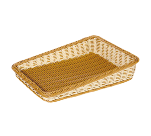 G.E.T. 23-1/2" x 17-1/2" Two-Tone Designer Polyweave Cascading Basket | Model No. WB-1514-TT