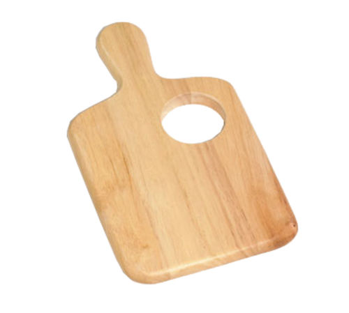 Tablecraft 79A Natural Wood Bread / Charcuterie Board w/ Insert | 13" x 7.75" x 0.75"