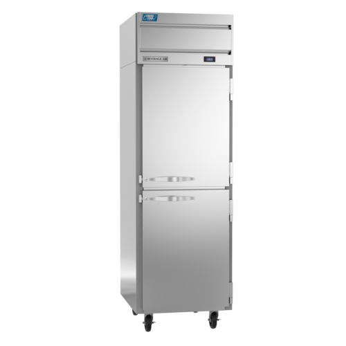 Beverage Air CT1HC-1HS 2 Solid Half Door Convertible Refrigerator Freezer | 23.1 Cu. Ft.