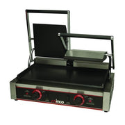 Winco ESG-2 19" Double Countertop Sandwich / Panini Grill | Smooth Plates