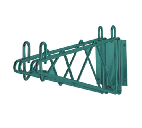Advance Tabco GDB-18-X 18" Heavy Duty Double Mount Green Epoxy Coated Wire Shelving Wall Bracket