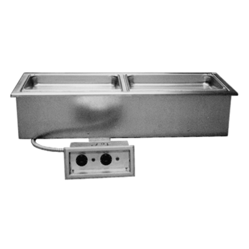 Delfield N8746ND 2-Pan Narrow Drop-In Hot Food Well | 2000 Watts