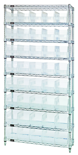 Quantum WR9-204CL Shelving Unit, Wire
