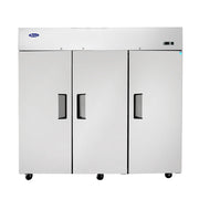 Atosa MBF8003GR 3-Solid Door Top Mount Reach-In Freezer | 64.9 Cu. Ft.
