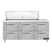 Continental Refrigerator D72N24M-D Refrigerated Counter, Mega Top Sandwich / Salad Unit